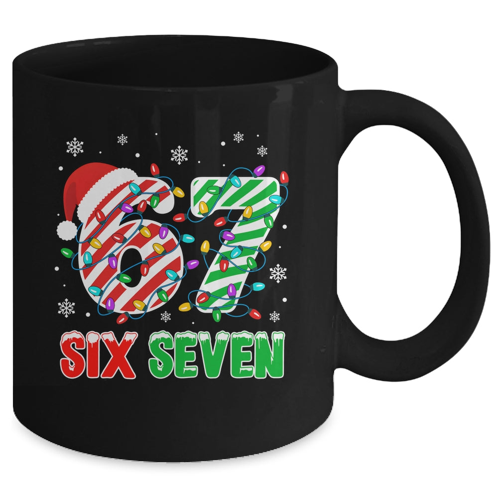 Funny Six Seven 67 Christmas Holiday Boys Girls Kids Xmas Mug | teecentury