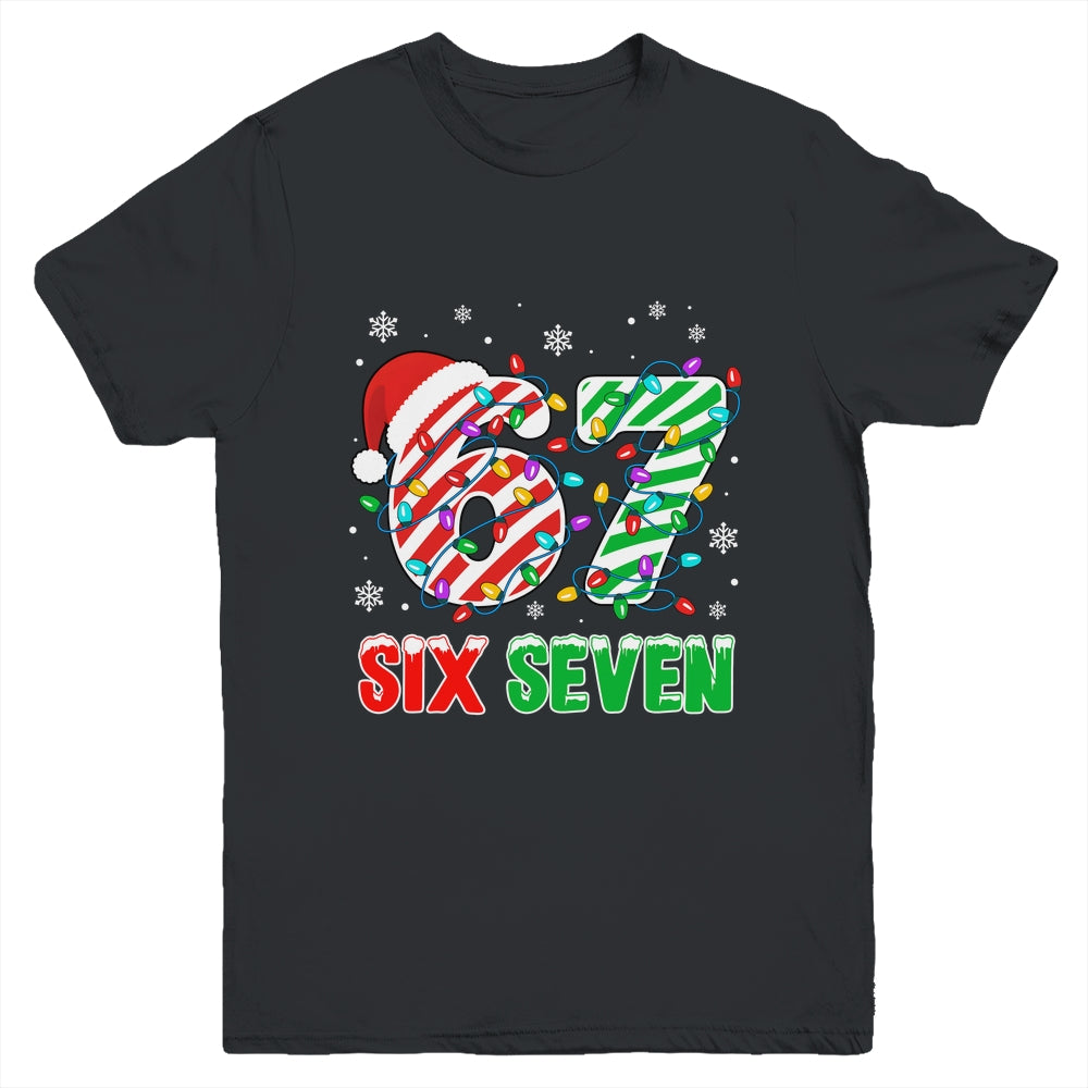 Funny Six Seven 67 Christmas Holiday Boys Girls Kids Xmas Youth Shirt | teecentury