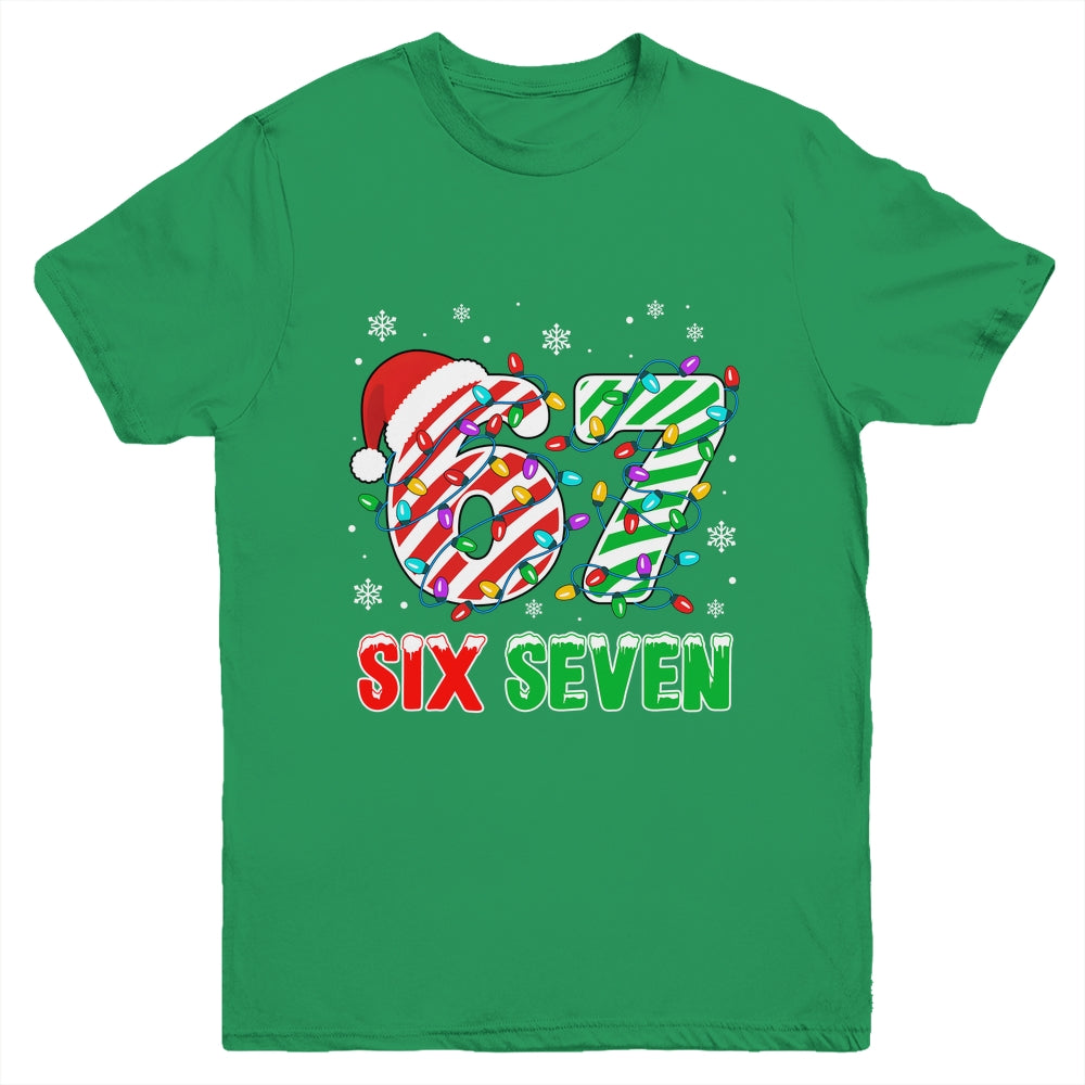 Funny Six Seven 67 Christmas Holiday Boys Girls Kids Xmas Youth Shirt | teecentury