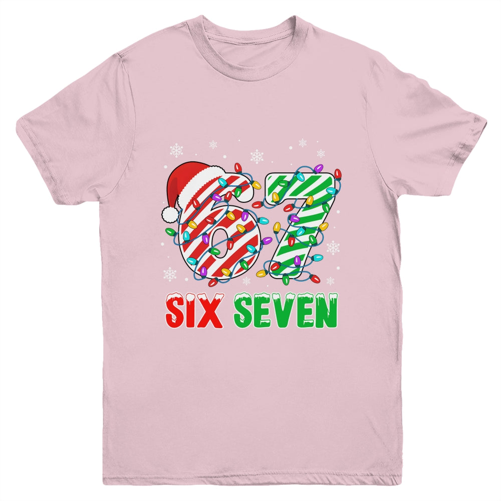 Funny Six Seven 67 Christmas Holiday Boys Girls Kids Xmas Youth Shirt | teecentury