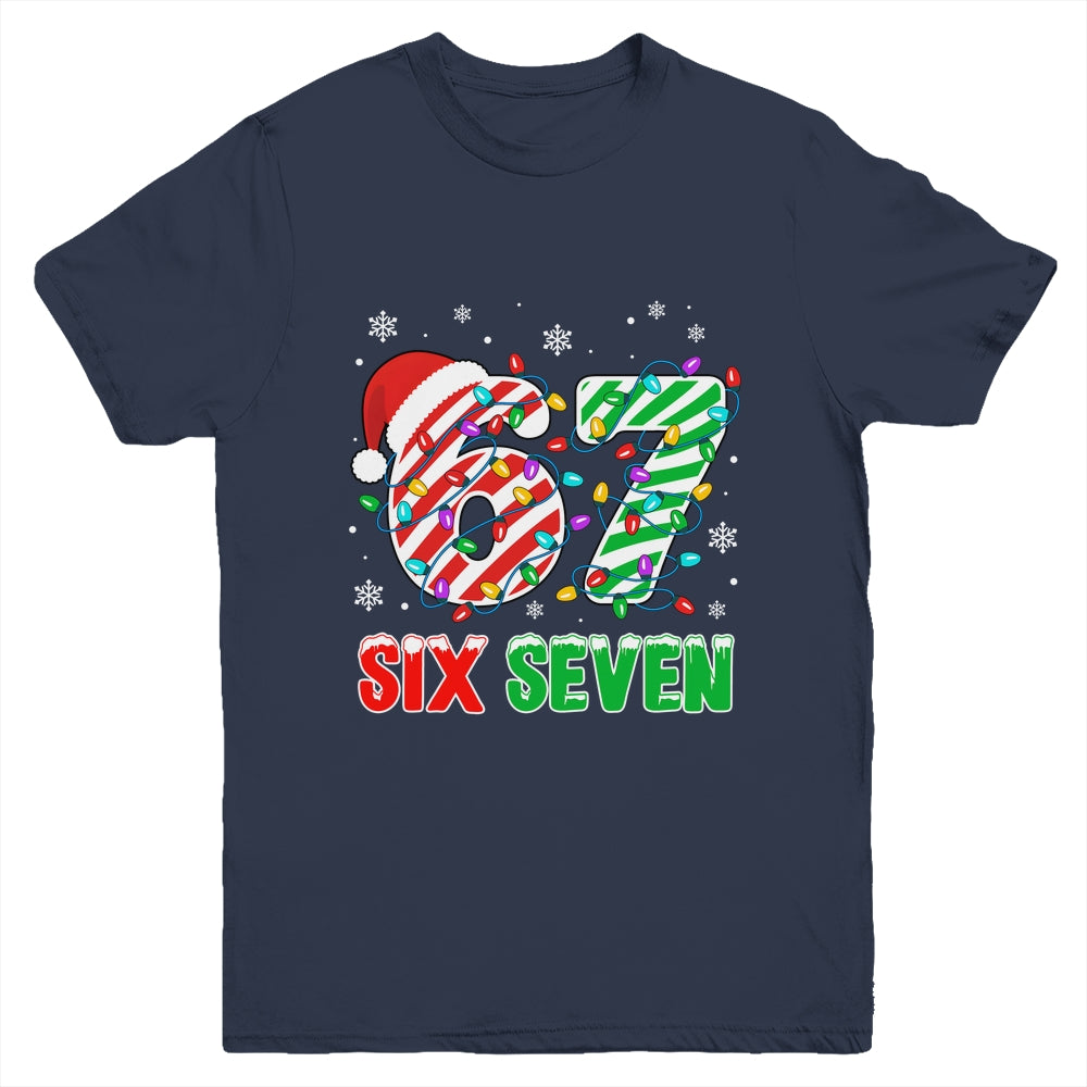 Funny Six Seven 67 Christmas Holiday Boys Girls Kids Xmas Youth Shirt | teecentury