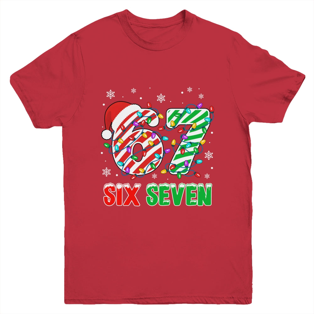 Funny Six Seven 67 Christmas Holiday Boys Girls Kids Xmas Youth Shirt | teecentury