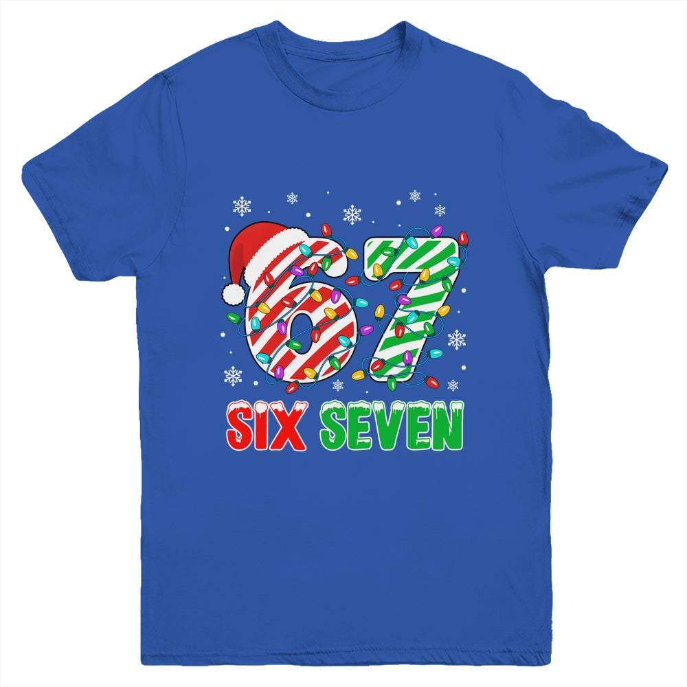 Funny Six Seven 67 Christmas Holiday Boys Girls Kids Xmas Youth Shirt | teecentury