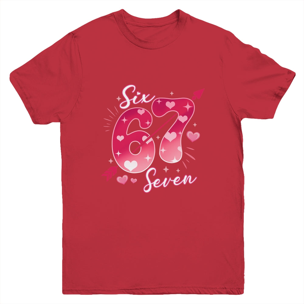 Funny Six Seven 6 7 Meme Fo Women Kids Valentine Girl Youth Shirt | teecentury