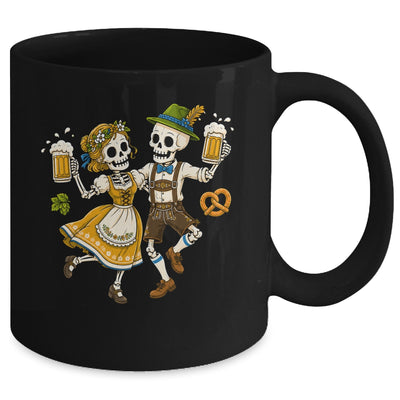Funny Skeleton Couple Oktoberfest Pretzel Costume Adults Mug | teecentury