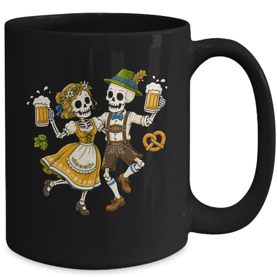 Funny Skeleton Couple Oktoberfest Pretzel Costume Adults Mug | teecentury