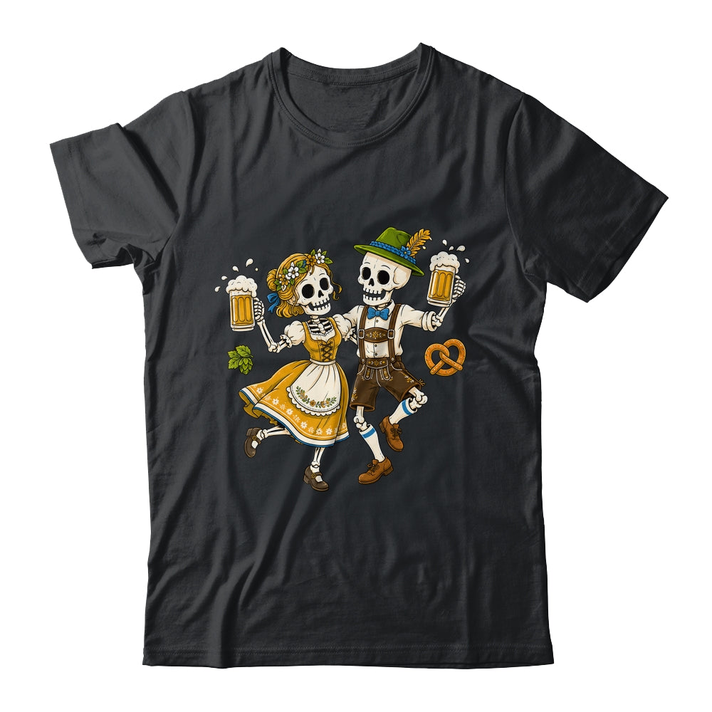 Funny Skeleton Couple Oktoberfest Pretzel Costume Adults Shirt & Hoodie | teecentury