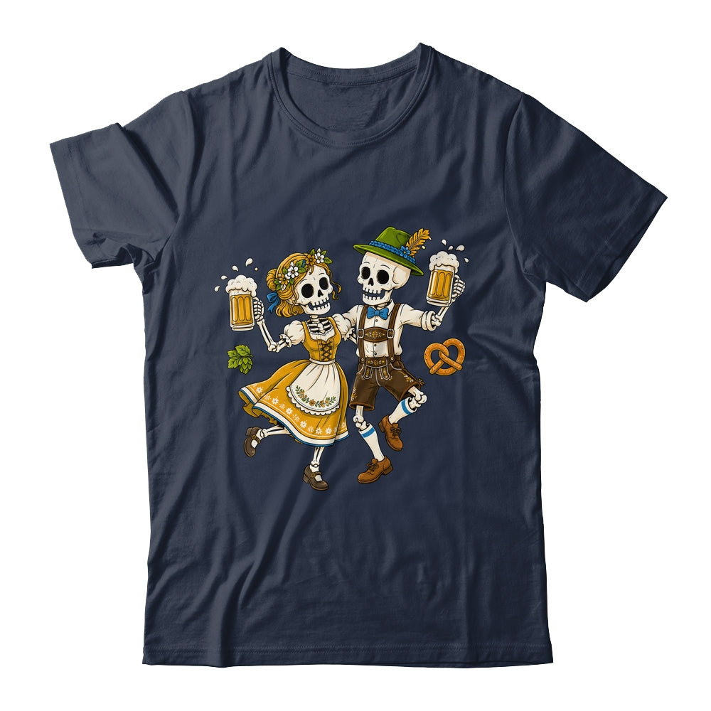 Funny Skeleton Couple Oktoberfest Pretzel Costume Adults Shirt & Hoodie | teecentury