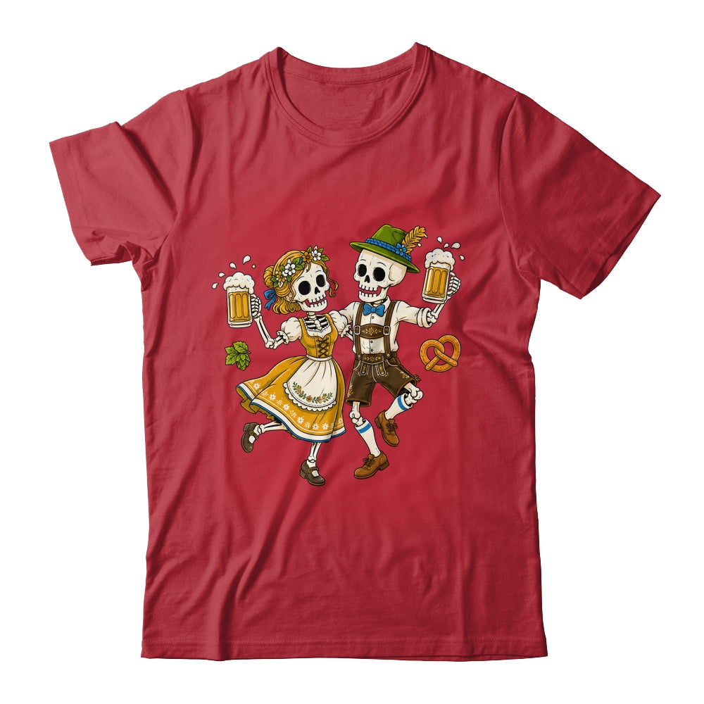 Funny Skeleton Couple Oktoberfest Pretzel Costume Adults Shirt & Hoodie | teecentury