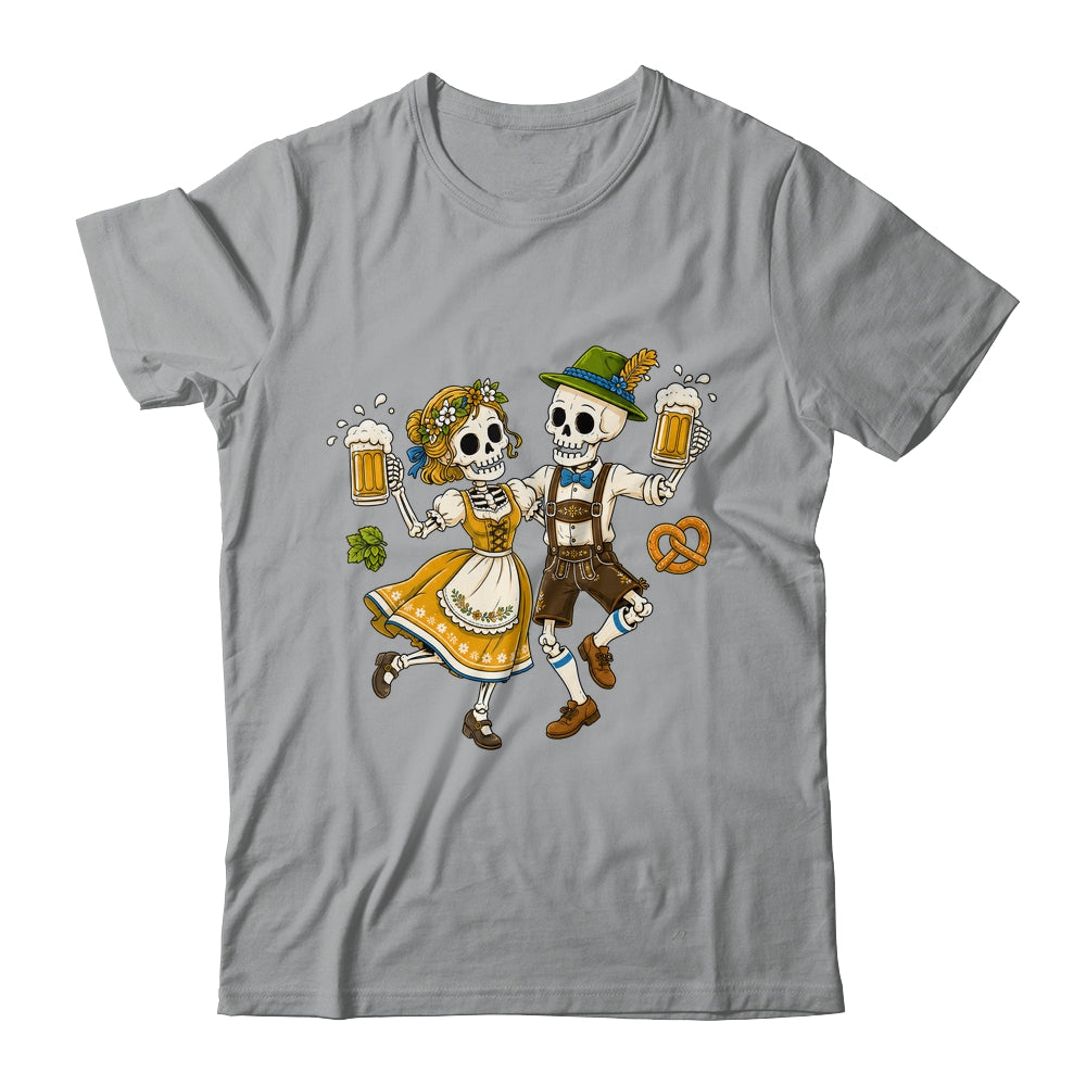 Funny Skeleton Couple Oktoberfest Pretzel Costume Adults Shirt & Hoodie | teecentury