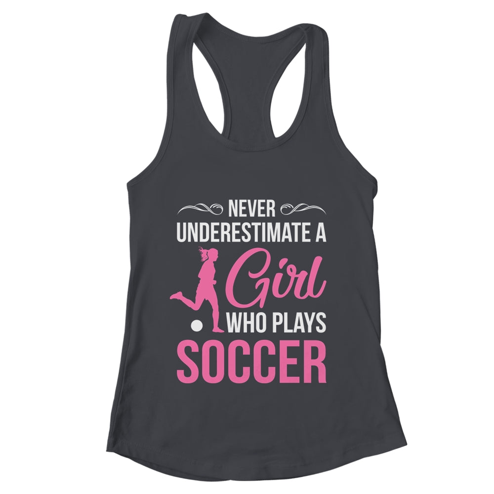 Funny Soccer Art For Girls Youth Teens Soccer Player Shirt & Tank Top | teecentury