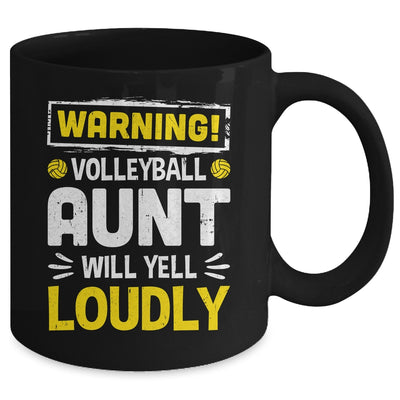 Funny Soccer Aunt Warning Soccer Aunt Will Yell Loudly Mug | teecentury