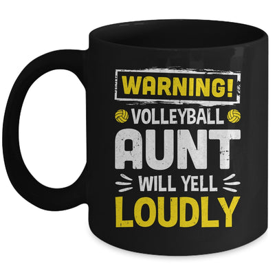 Funny Soccer Aunt Warning Soccer Aunt Will Yell Loudly Mug | teecentury