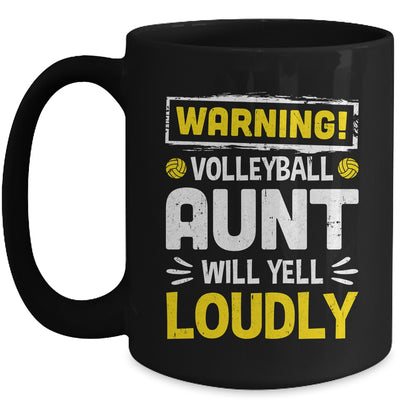 Funny Soccer Aunt Warning Soccer Aunt Will Yell Loudly Mug | teecentury