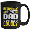 Funny Soccer Dad Warning Soccer Dad Will Yell Loudly Mug | teecentury
