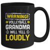 Funny Soccer Grandma Warning Soccer Aunt Will Yell Loudly Mug | teecentury