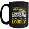 Funny Soccer Grandma Warning Soccer Aunt Will Yell Loudly Mug | teecentury