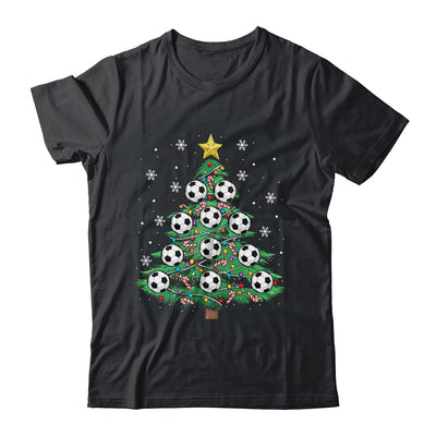 Funny Soccer Player Boy Men Xmas Christmas Tree Lights Shirt & Sweatshirt | teecentury