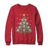 Funny Soccer Player Boy Men Xmas Christmas Tree Lights Shirt & Sweatshirt | teecentury