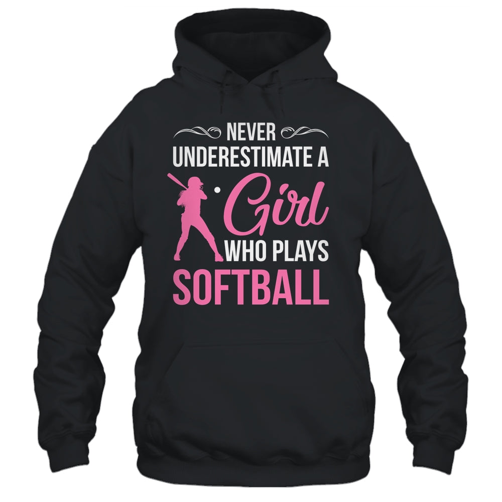Funny Softball Art For Girls Youth Teens Softball Player Shirt & Tank Top | teecentury