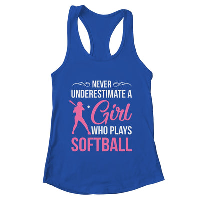 Funny Softball Art For Girls Youth Teens Softball Player Shirt & Tank Top | teecentury