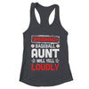 Funny Softball Aunt Warning Softball Aunt Will Yell Loudly Shirt & Tank Top | teecentury