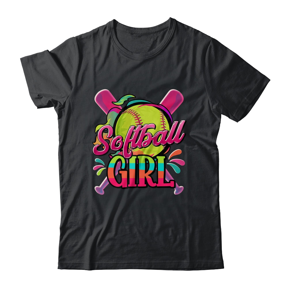 Funny Softball Girl Softball Player Fan Lover Shirt & Tank Top | teecentury