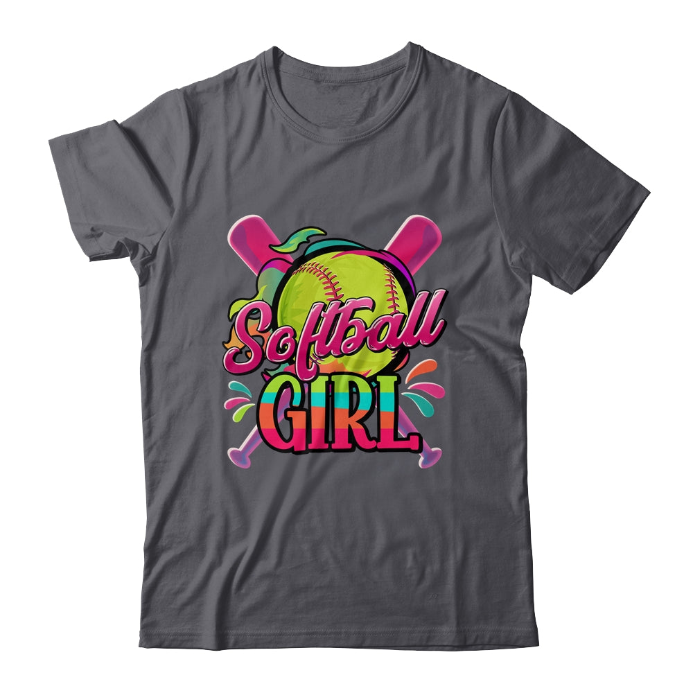 Funny Softball Girl Softball Player Fan Lover Shirt & Tank Top | teecentury