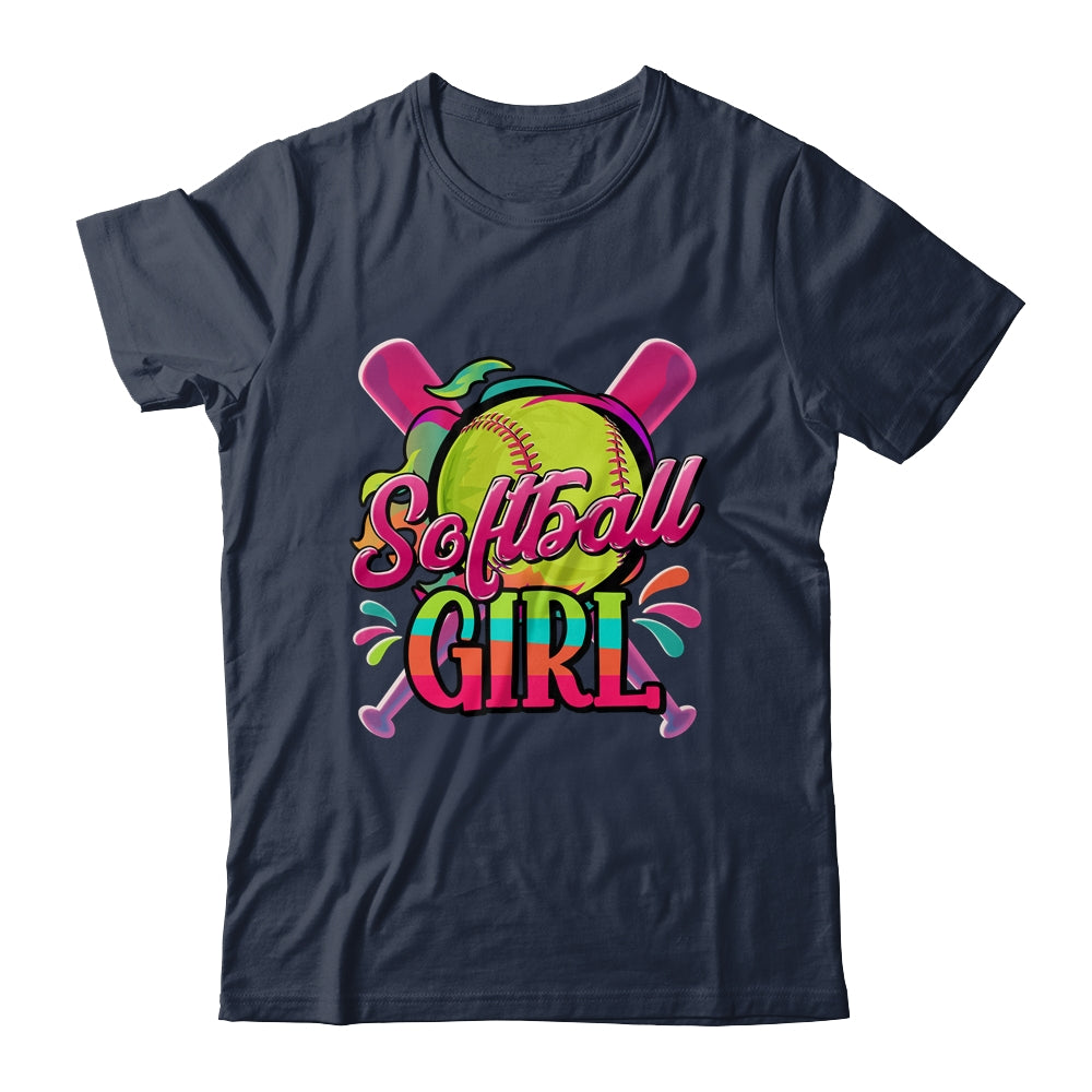 Funny Softball Girl Softball Player Fan Lover Shirt & Tank Top | teecentury