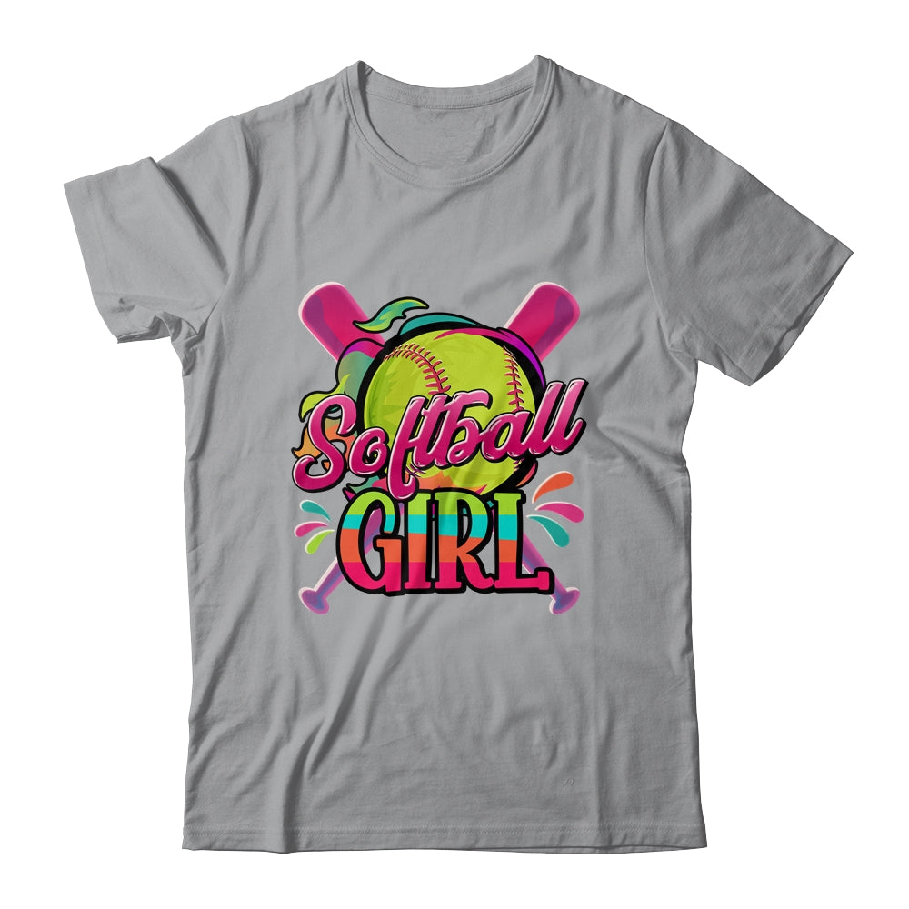Funny Softball Girl Softball Player Fan Lover Shirt & Tank Top | teecentury