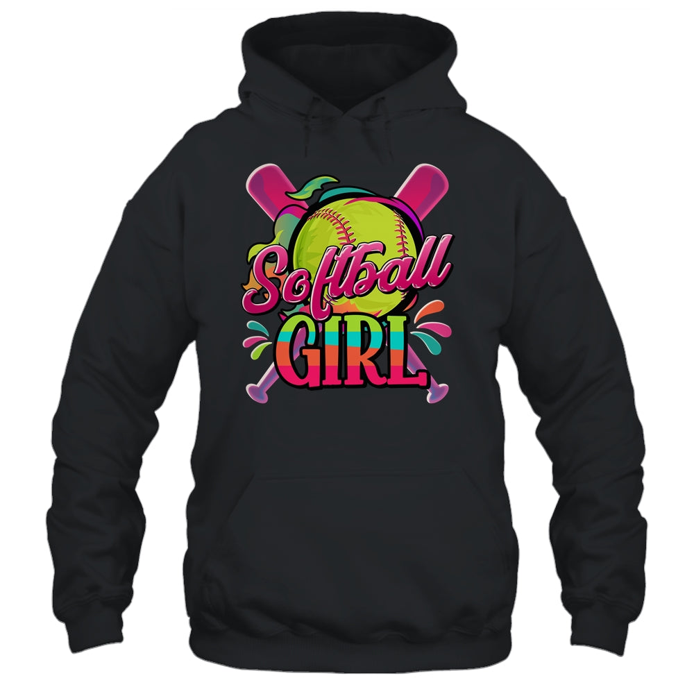 Funny Softball Girl Softball Player Fan Lover Shirt & Tank Top | teecentury