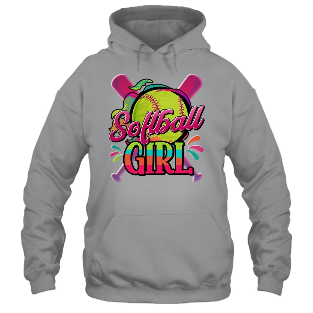 Funny Softball Girl Softball Player Fan Lover Shirt & Tank Top | teecentury