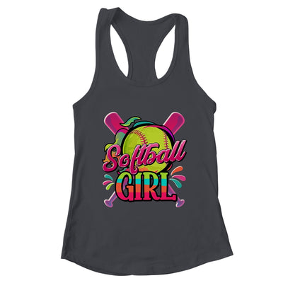 Funny Softball Girl Softball Player Fan Lover Shirt & Tank Top | teecentury