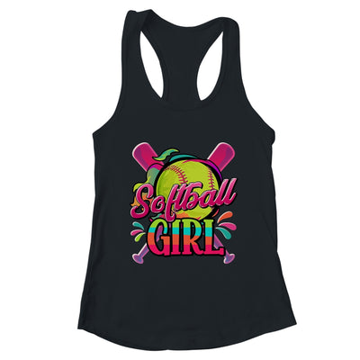 Funny Softball Girl Softball Player Fan Lover Shirt & Tank Top | teecentury