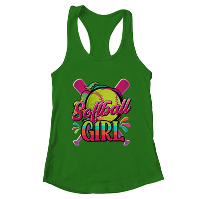 Funny Softball Girl Softball Player Fan Lover Shirt & Tank Top | teecentury