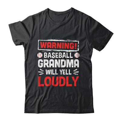 Funny Softball Grandma Warning Softball Will Yell Loudly Shirt & Tank Top | teecentury