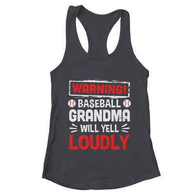 Funny Softball Grandma Warning Softball Will Yell Loudly Shirt & Tank Top | teecentury