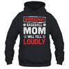 Funny Softball Mom Warning Softball Mom Will Yell Loudly Shirt & Tank Top | teecentury