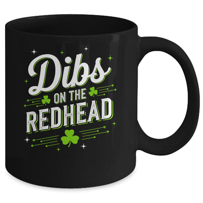 Funny St Patrick's Day Dibs On The Redhead Shamrock Vintage Mug | teecentury