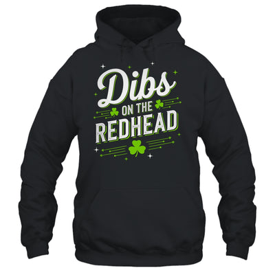 Funny St Patrick's Day Dibs On The Redhead Shamrock Vintage Shirt & Hoodie | teecentury
