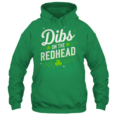 Funny St Patrick's Day Dibs On The Redhead Shamrock Vintage Shirt & Hoodie | teecentury