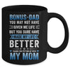 Funny Step Dad Fathers Day Bonus Dad From Daughter Son Wife Mug | teecentury