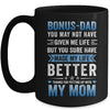 Funny Step Dad Fathers Day Bonus Dad From Daughter Son Wife Mug | teecentury