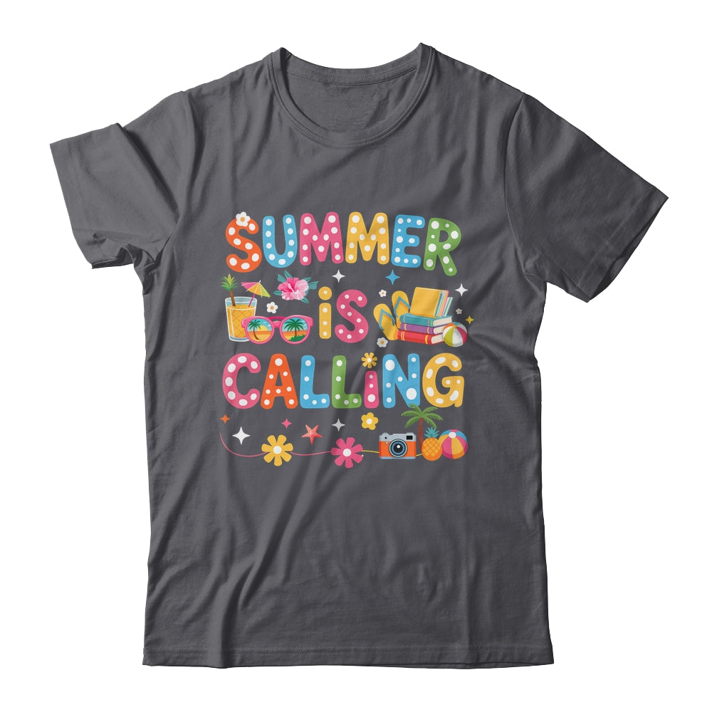 Funny Summer Is Calling Teacher School's Out Vibes Student Shirt & Tank Top | teecentury