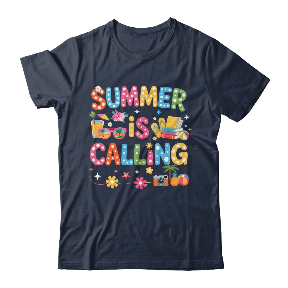 Funny Summer Is Calling Teacher School's Out Vibes Student Shirt & Tank Top | teecentury