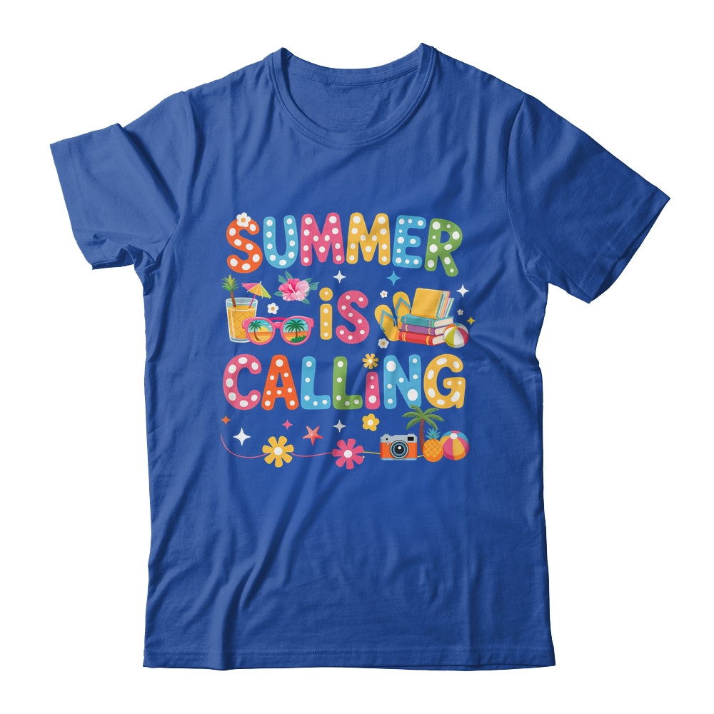Funny Summer Is Calling Teacher School's Out Vibes Student Shirt & Tank Top | teecentury
