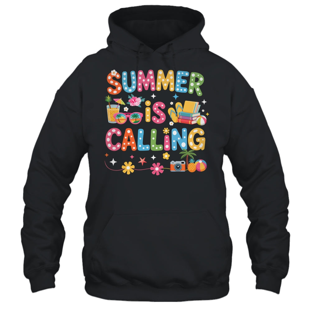 Funny Summer Is Calling Teacher School's Out Vibes Student Shirt & Tank Top | teecentury