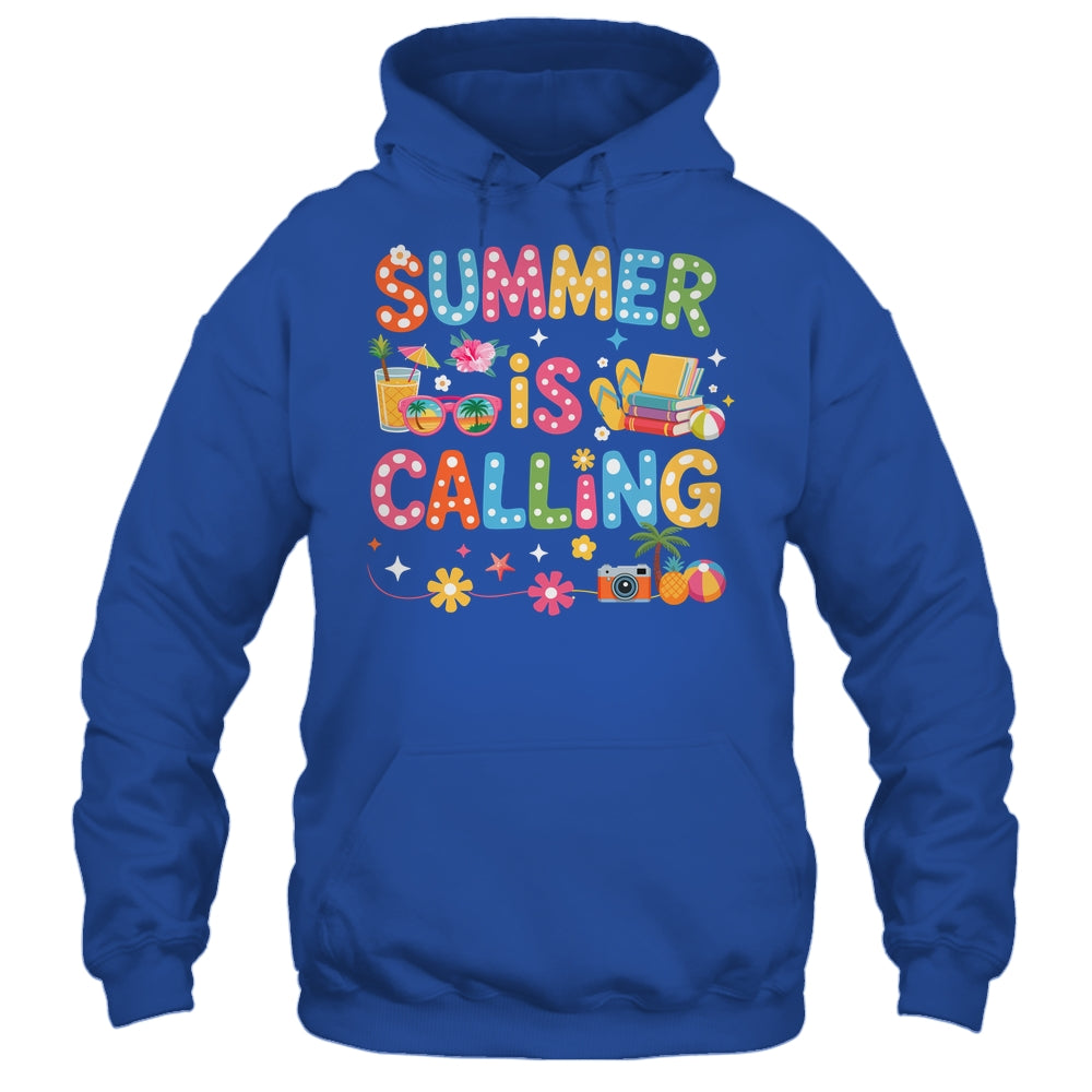 Funny Summer Is Calling Teacher School's Out Vibes Student Shirt & Tank Top | teecentury