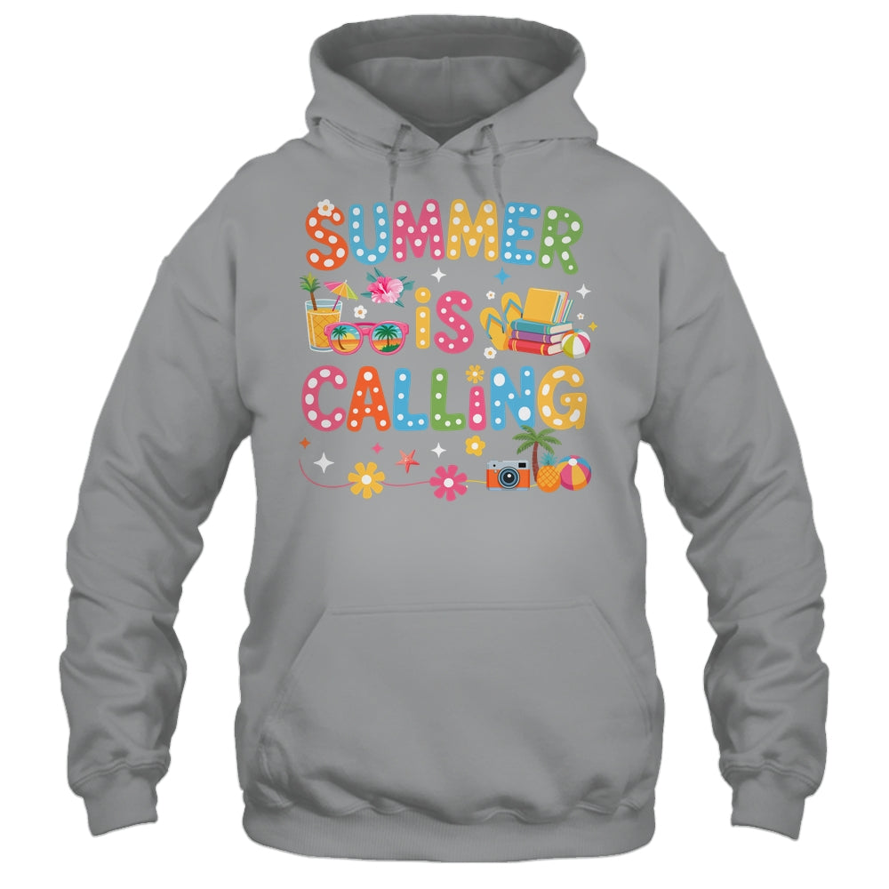 Funny Summer Is Calling Teacher School's Out Vibes Student Shirt & Tank Top | teecentury