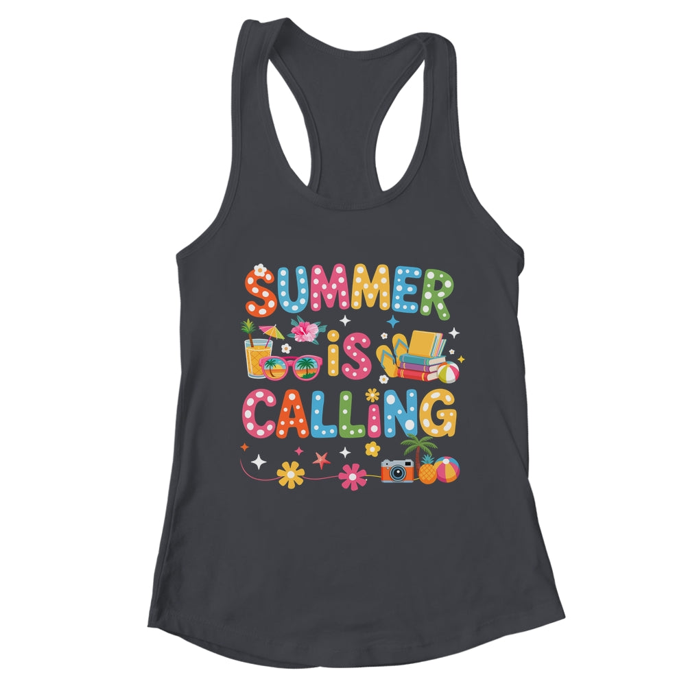 Funny Summer Is Calling Teacher School's Out Vibes Student Shirt & Tank Top | teecentury